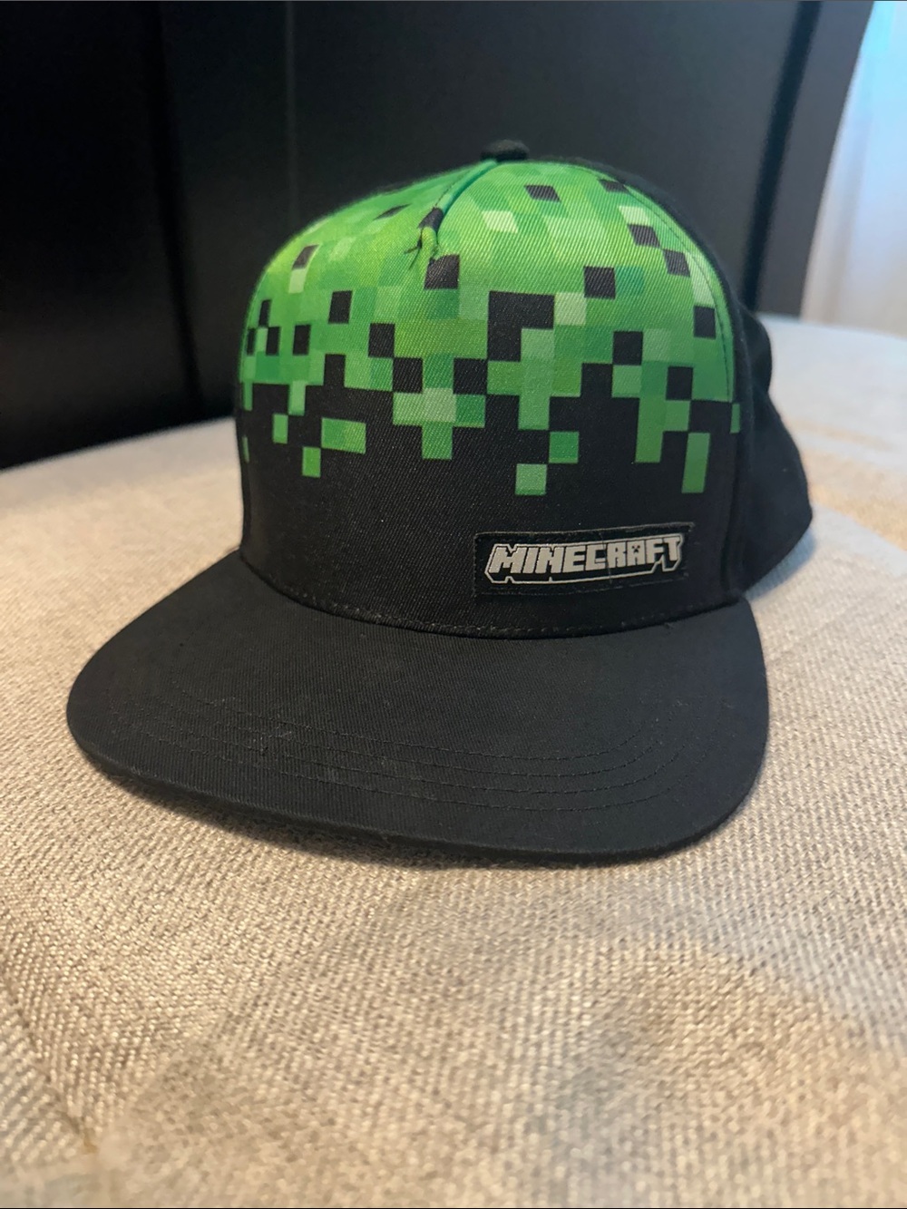 Boys Minecraft straight bill hat.